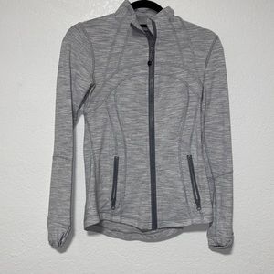 Grey & White Lululemon Align Jacket